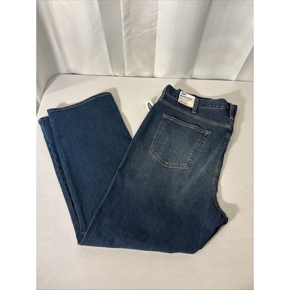 NWT Old Navy‎ Jeans Mens 40x30 Bootcut Dark Wash Stretch Denim Flex Pants